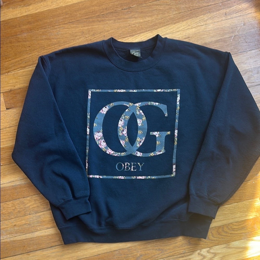 Obey Men's Black Sweater